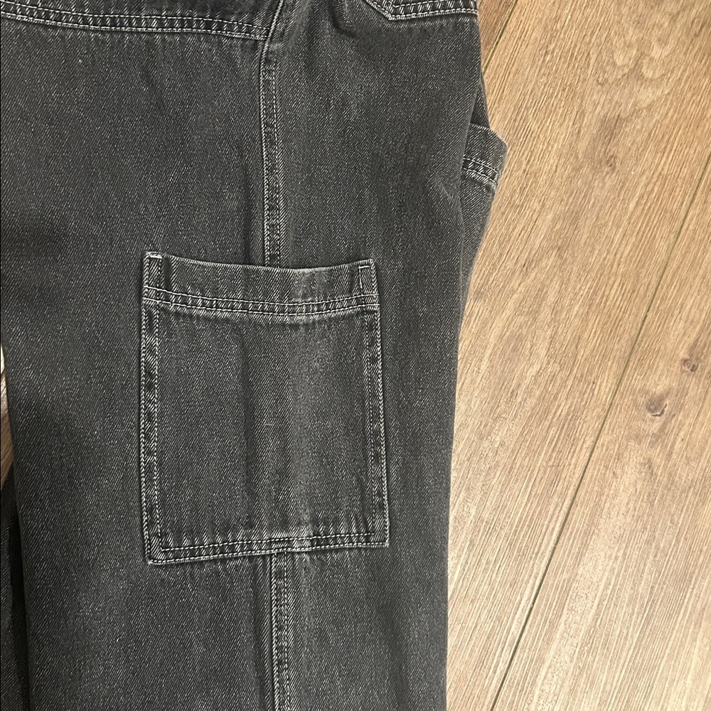 RSQ Dark Gray Denim Cargo Pants SIZE 28 - Picture 4 of 4